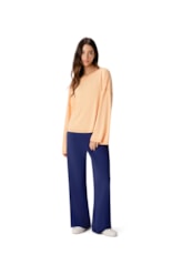 Blusa Holiday Visco Linho Laranja