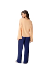 Blusa Holiday Visco Linho Laranja