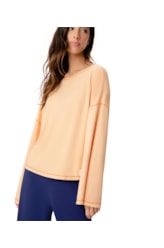 Blusa Holiday Visco Linho Laranja