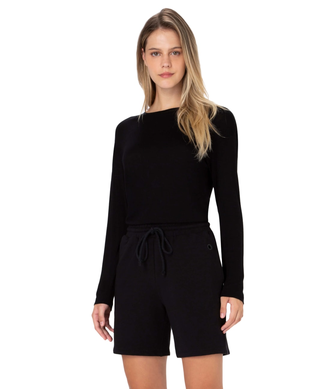Blusa Holiday Visco Red Preto