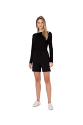 Blusa Holiday Visco Red Preto