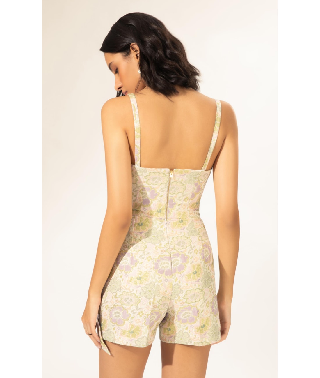 Blusa Jacquard Floral Off White