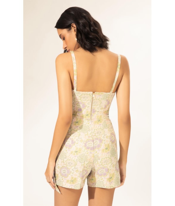 Blusa Jacquard Floral Off White