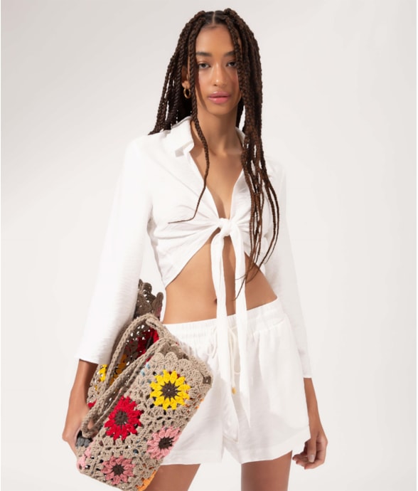Blusa Laço Aruba Off White