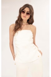 Blusa Linho Blend Off White