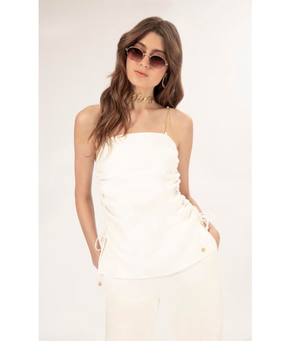 Blusa Linho Blend Off White