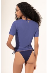 Blusa Malha Manga Curta Old Purple