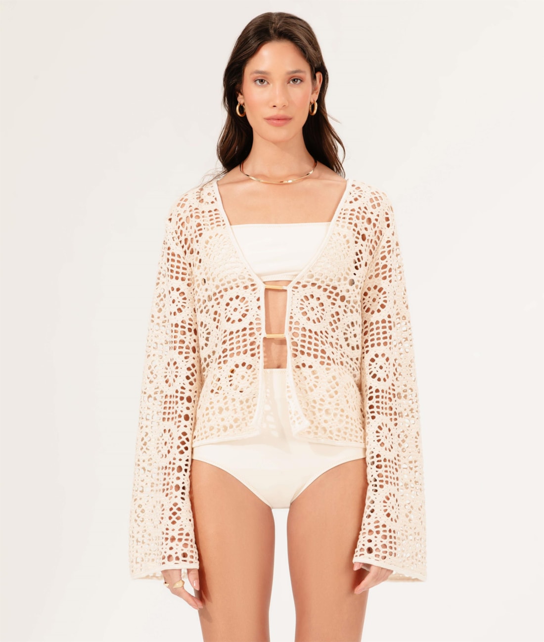 Blusa Mandala Knit Dourado