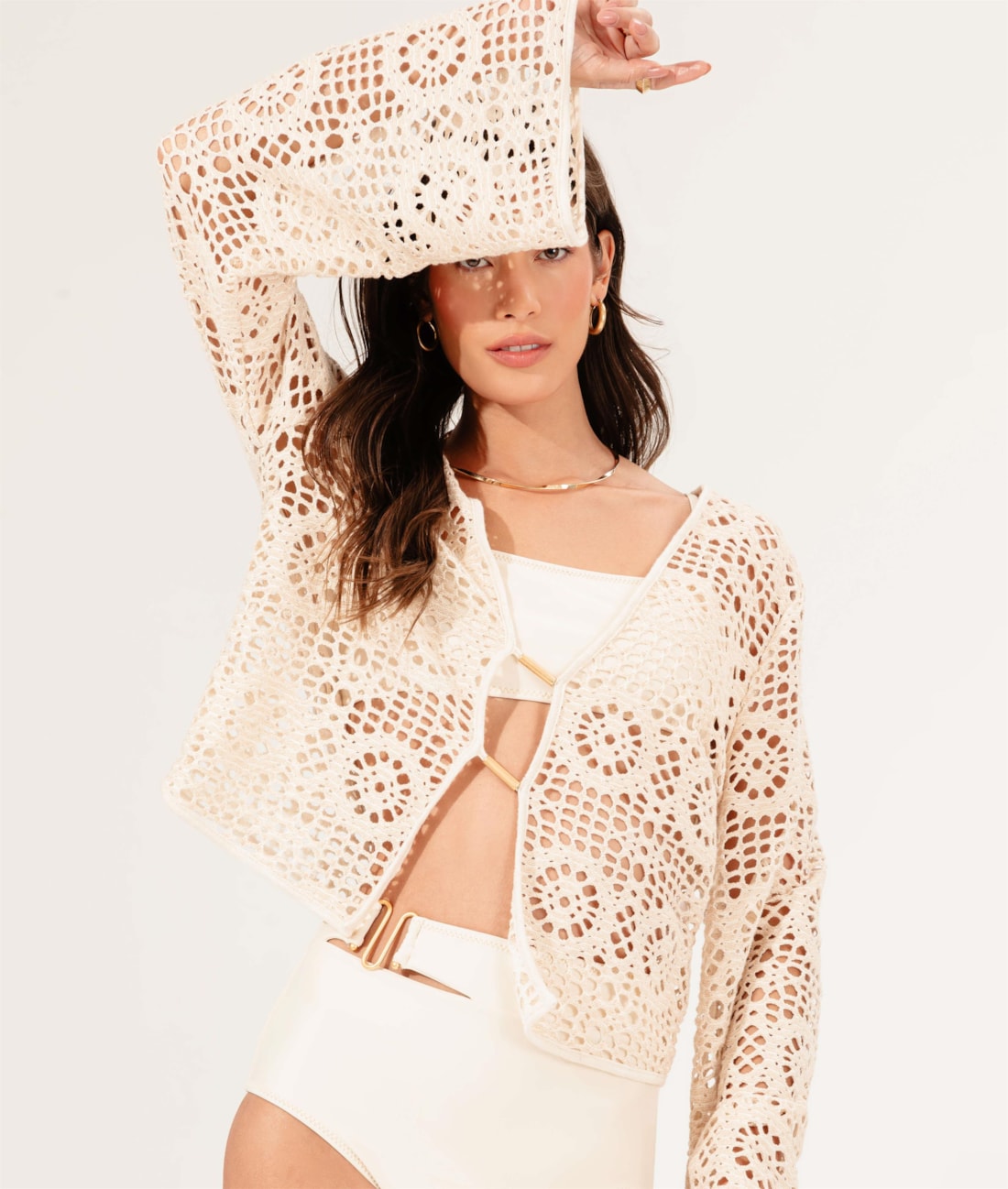 Blusa Mandala Knit Dourado