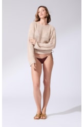 Blusa Manga Longa Tricot Cali Natural