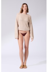 Blusa Manga Longa Tricot Cali Natural