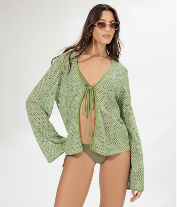 Blusa Mesh Malibu Verde Maçã