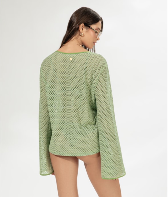 Blusa Mesh Malibu Verde Maçã