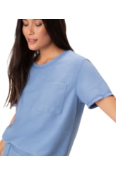 Blusa Moletom Denim Azul Seco