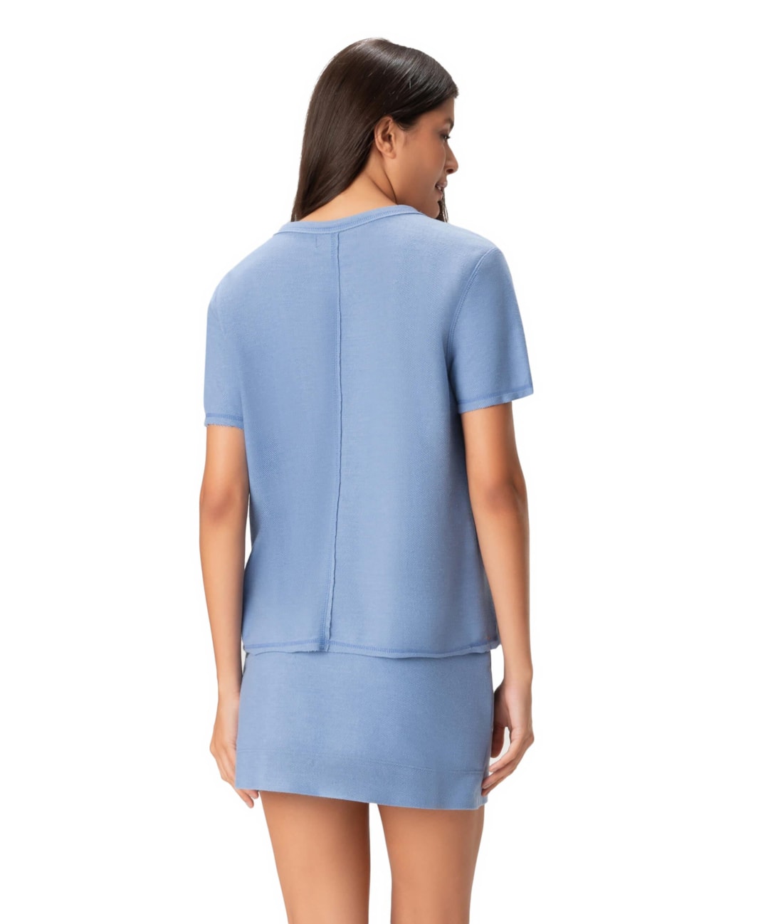 Blusa Moletom Denim Azul Seco