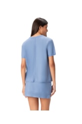 Blusa Moletom Denim Azul Seco