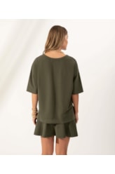 Blusa Oversize Soft Comfort Musgo