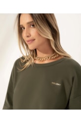 Blusa Oversize Soft Comfort Musgo