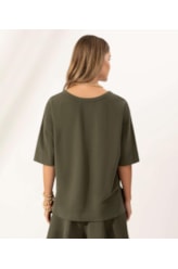 Blusa Oversize Soft Comfort Musgo