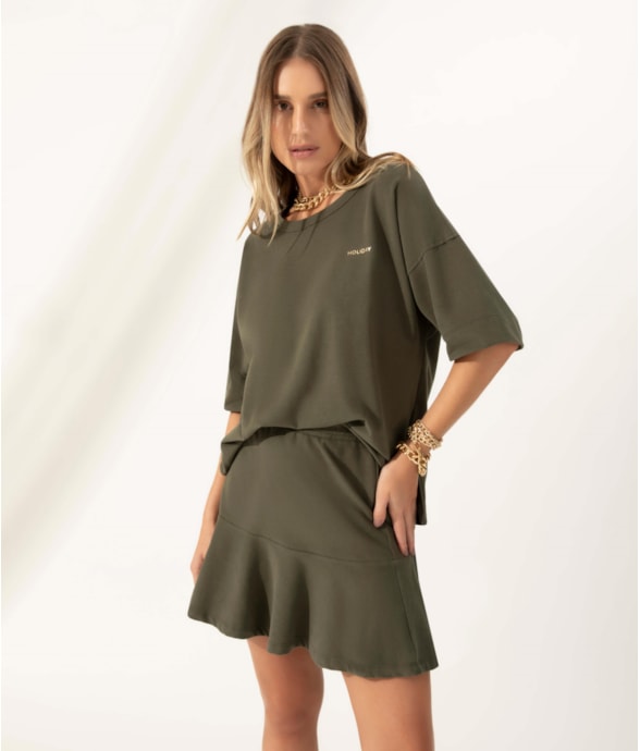 Blusa Oversize Soft Comfort Musgo