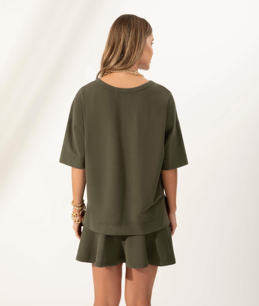 Blusa Oversize Soft Comfort Musgo