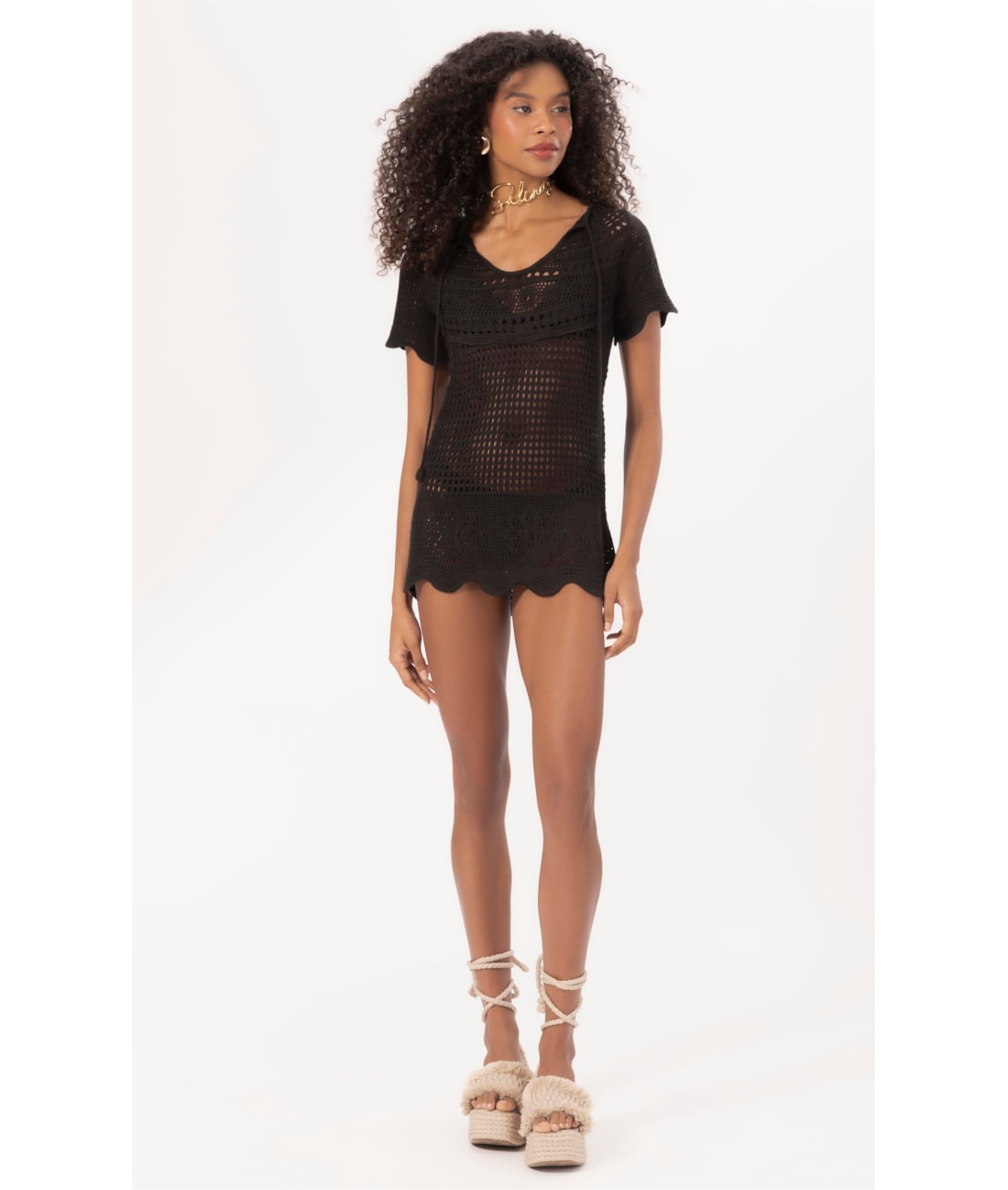 Blusa Pala 1/2 Lua Preto