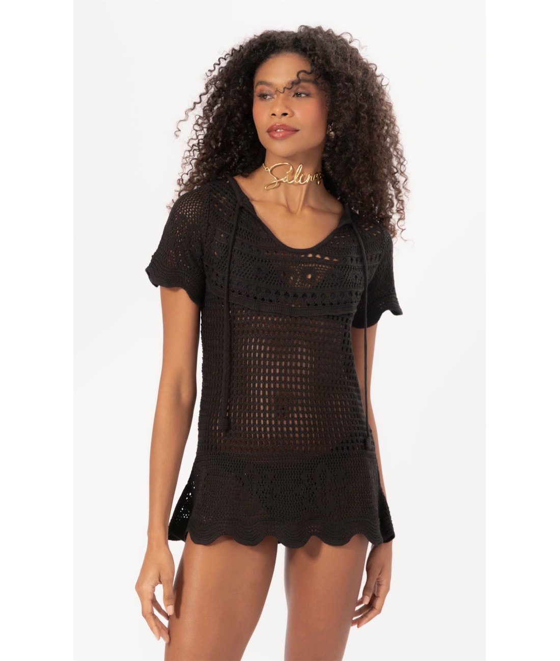 Blusa Pala 1/2 Lua Preto