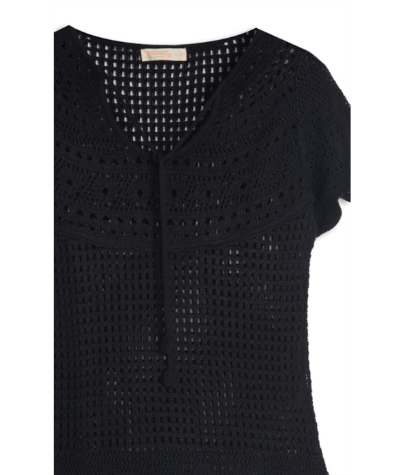 Blusa Pala 1/2 Lua Preto