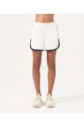 Blusa Polo Atoalhado Bicolor Off White