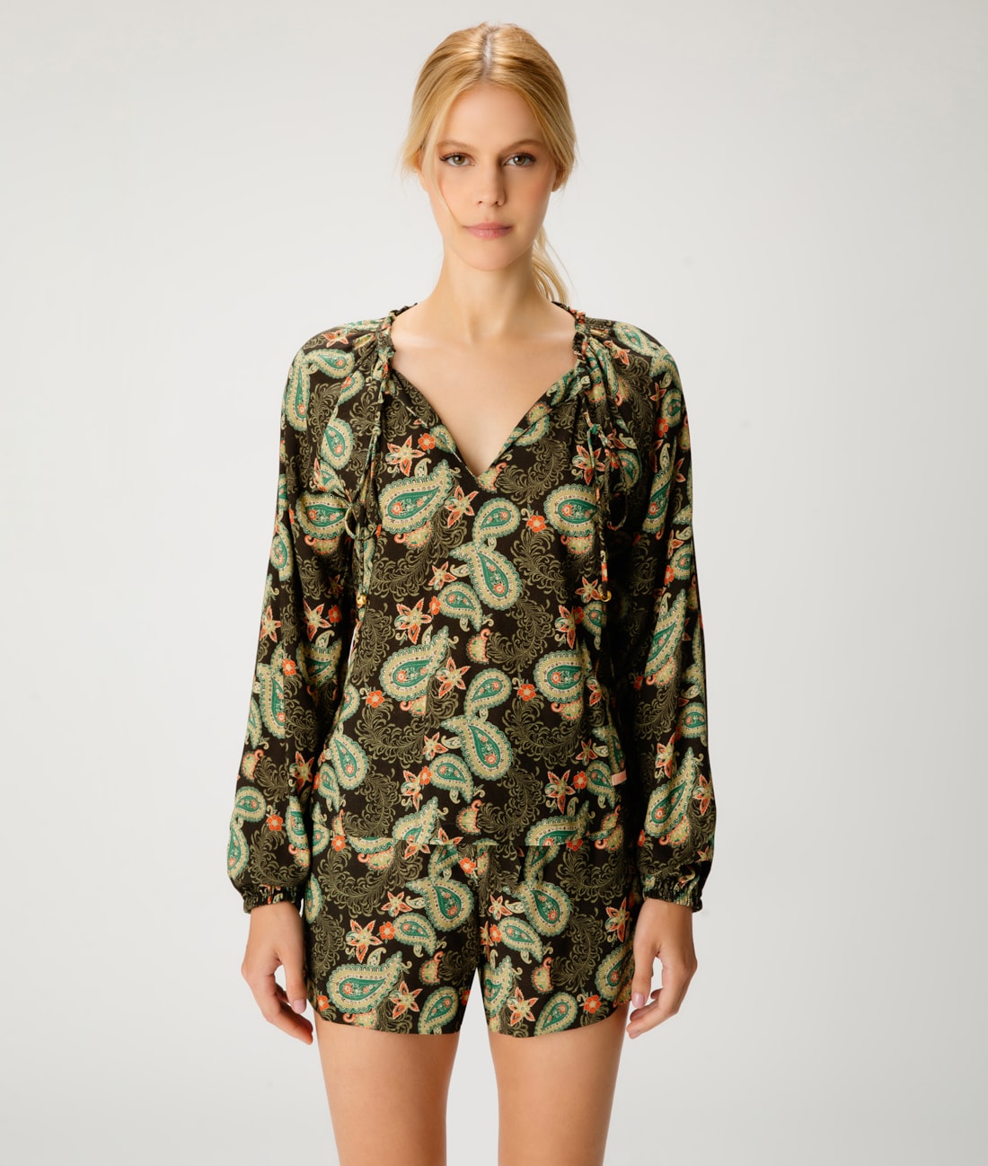 Blusa Raglan Cashmere Verde Militar