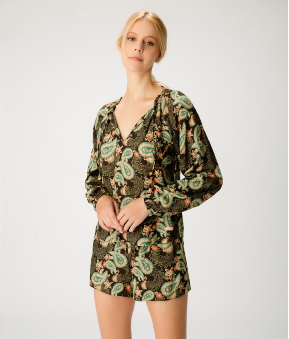 Blusa Raglan Cashmere Verde Militar