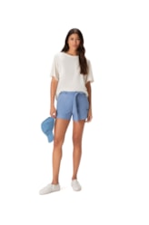 Blusa Recorte Cotton Linen Natural