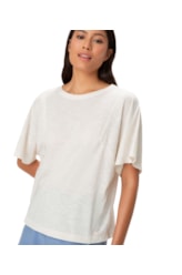 Blusa Recorte Cotton Linen Natural