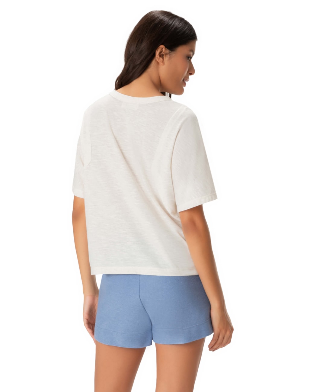 Blusa Recorte Cotton Linen Natural