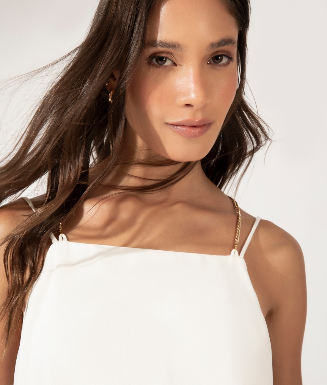 Blusa Regata Correntes Off White