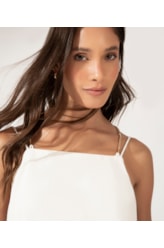 Blusa Regata Correntes Off White
