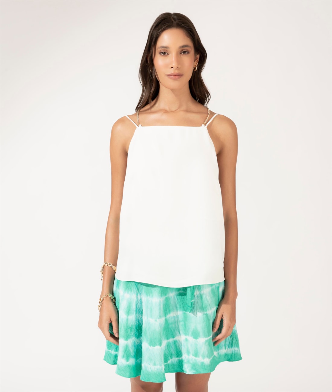 Blusa Regata Correntes Off White