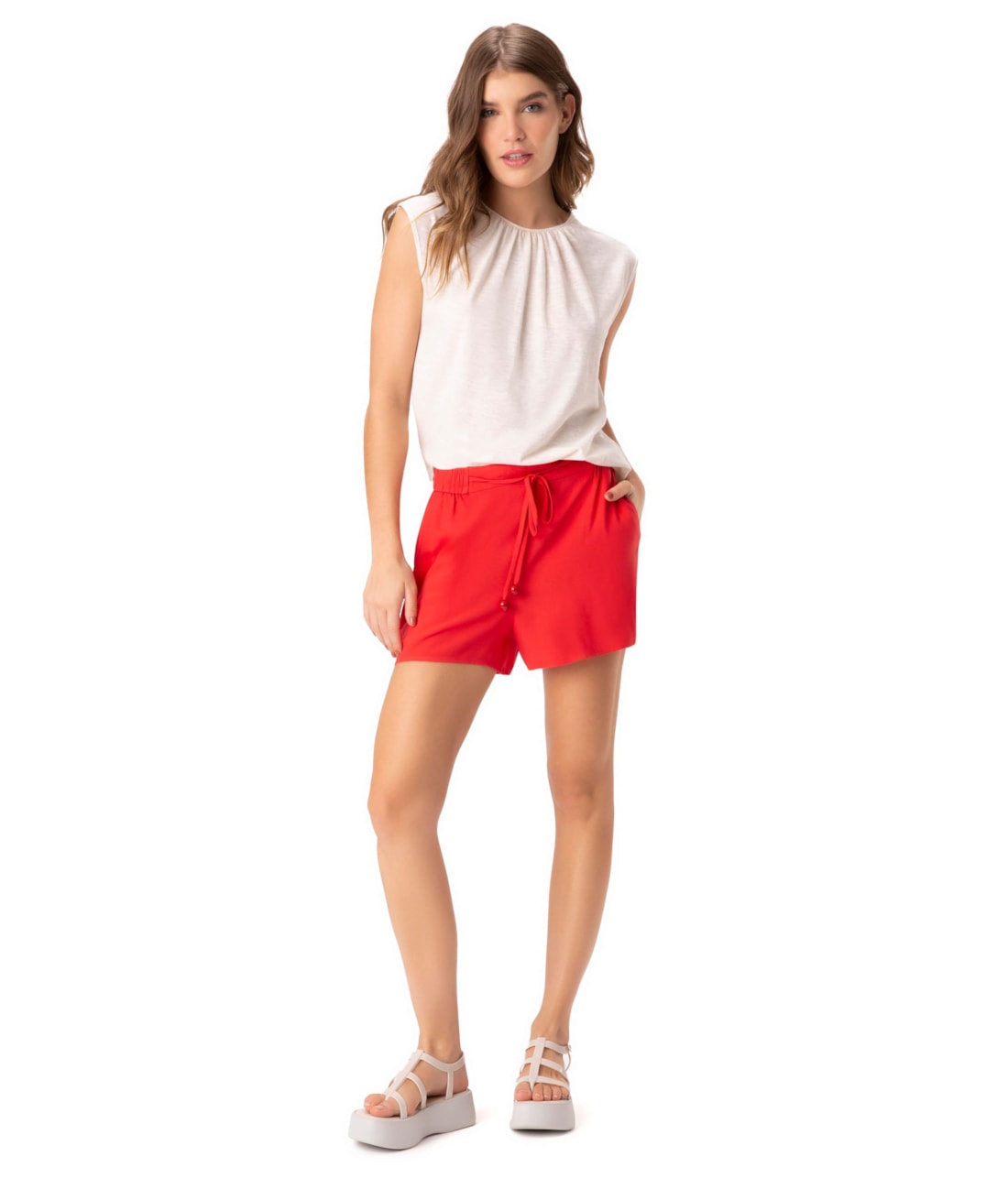 Blusa Regata Cotton Linen Natural
