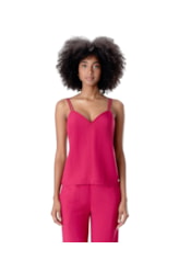 Blusa Regata Visco Linho Pink