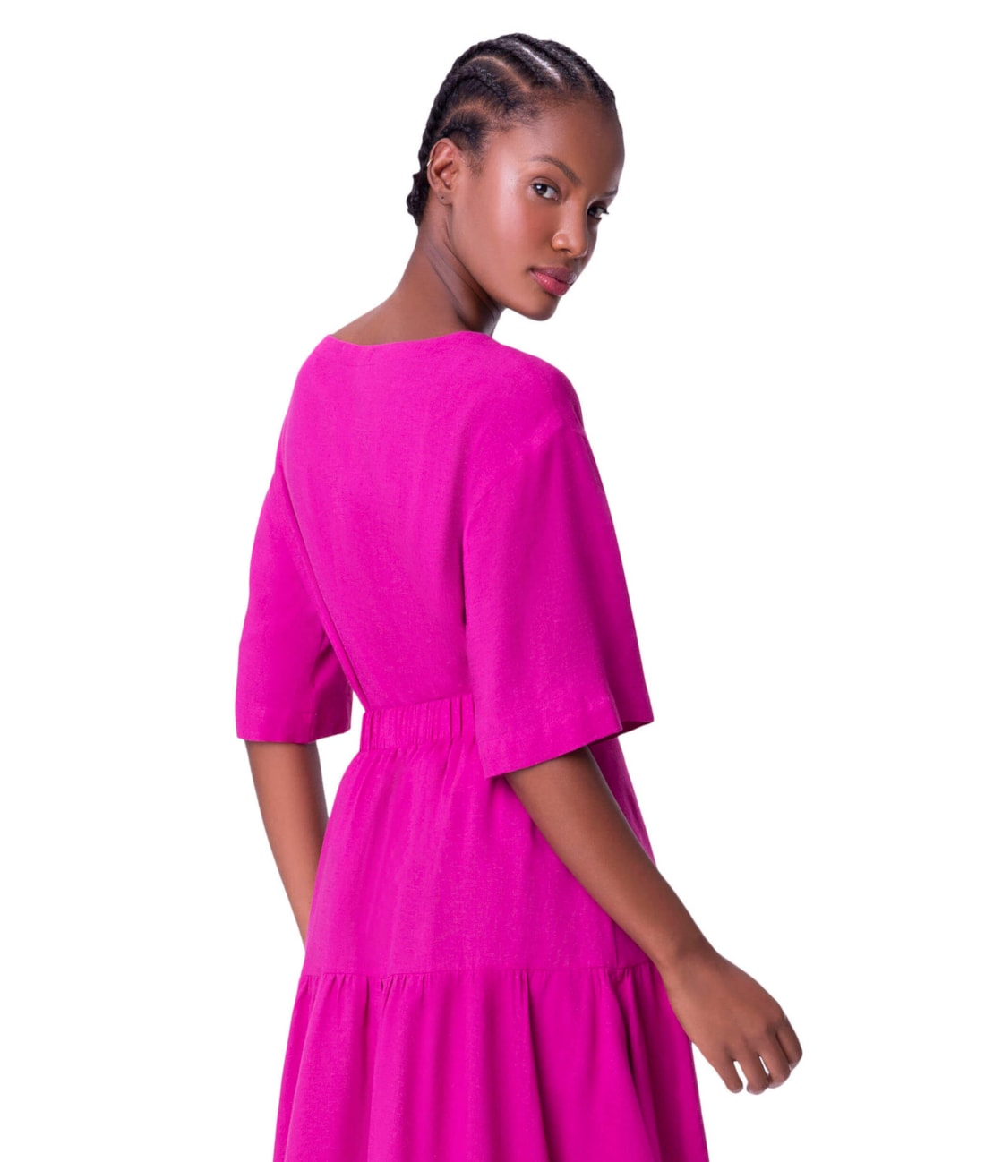 Blusa Resort Heavy Linen Pink
