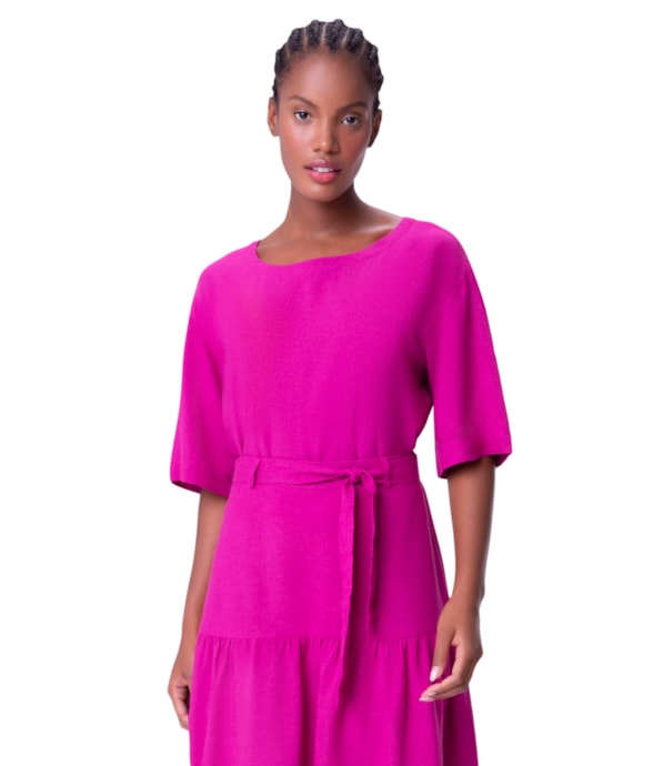 Blusa Resort Heavy Linen Pink