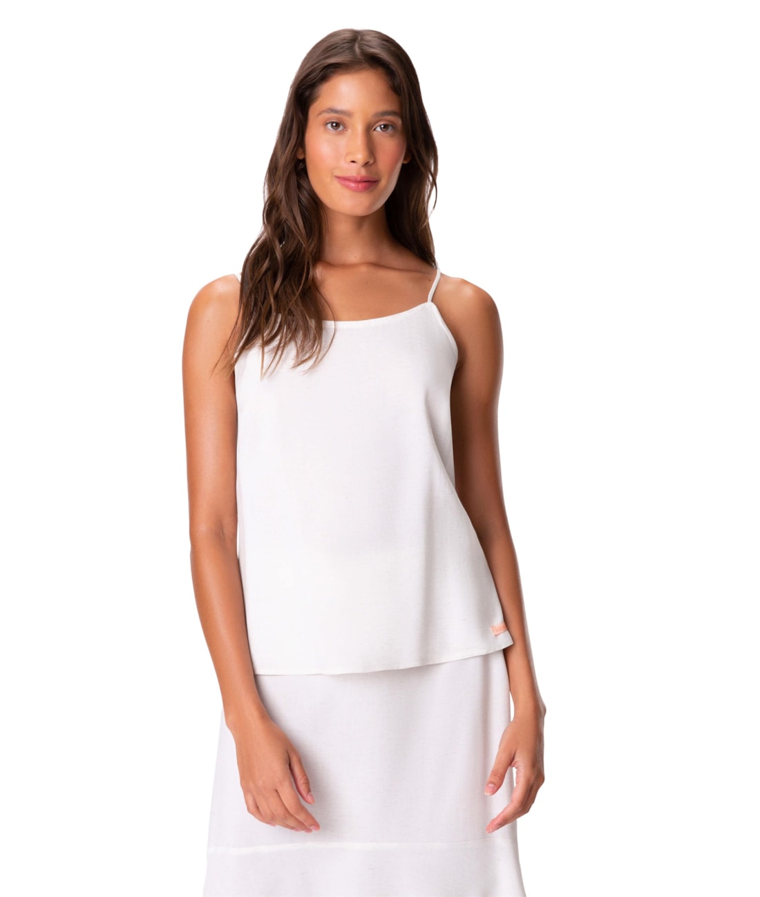 Blusa Resort Linen Blend Branco