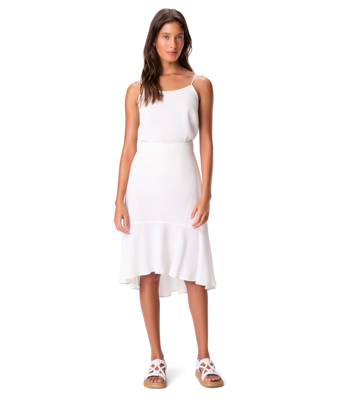 Blusa Resort Linen Blend Branco