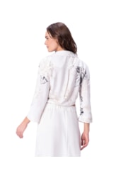 Blusa Resort Linen Blend Off White