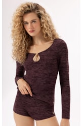 Blusa Rib Alpine Vinho