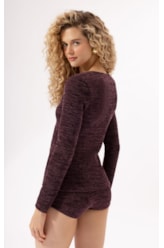 Blusa Rib Alpine Vinho