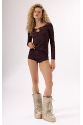Blusa Rib Alpine Vinho