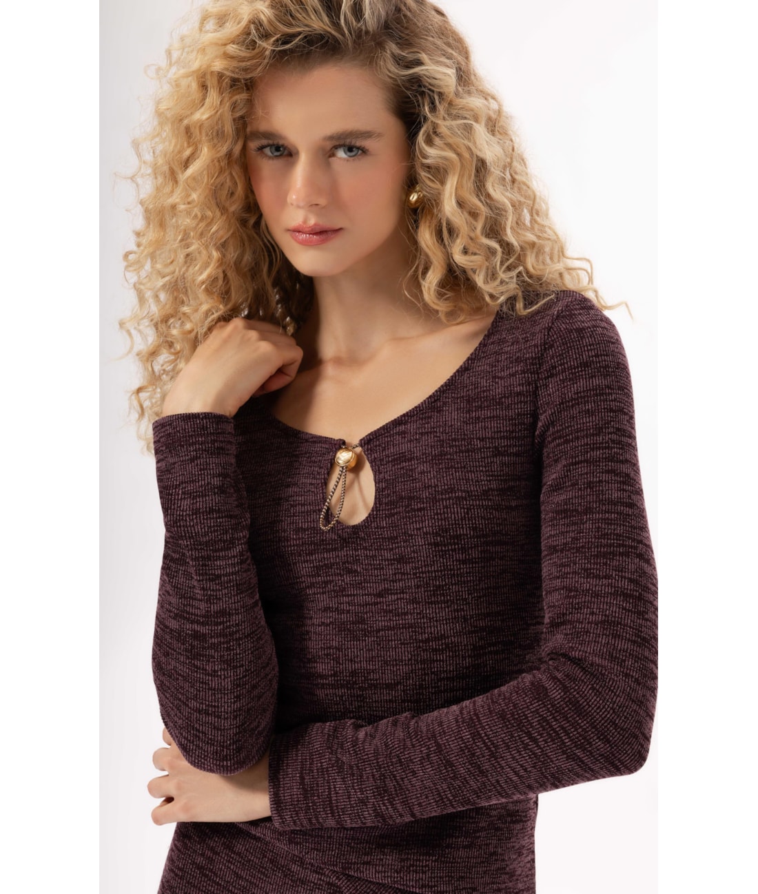 Blusa Rib Alpine Vinho