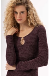 Blusa Rib Alpine Vinho