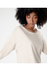 Blusa Rib Suede Areia